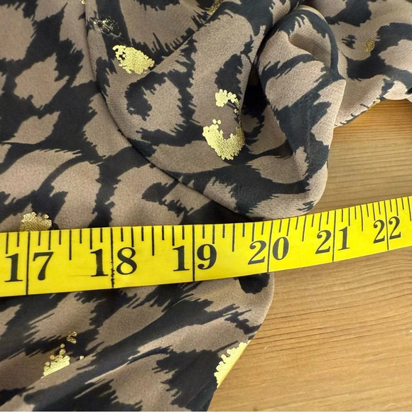 NEW Express Animal Print High Low Chiffon Dress Women’s Size L - Picture 4 of 9